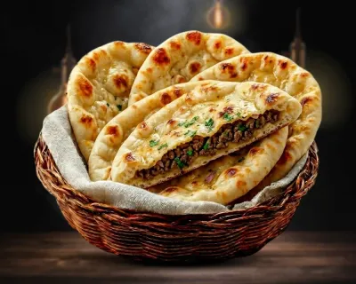 Naan viande hachée