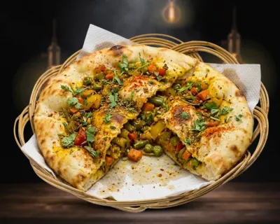 Naan aux légumes