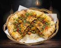 Naan aux légumes