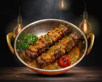 Curry agneau tikka brochettes
